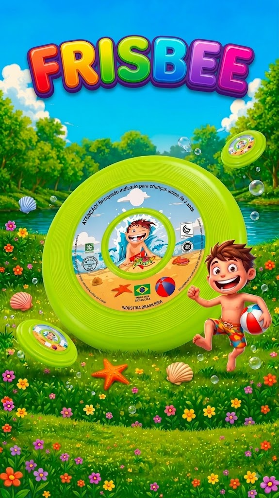 Frisbee Disco Brinquedo Divertido Colorido Leve C/ 3 Un